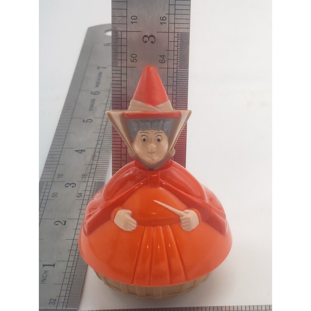 Vintage 1996 McDonalds Happy Meal Disney Sleeping Beauty Punch Toy Fairy Flora - Picture 9 of 9